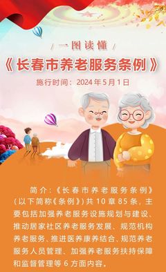 一圖讀懂《長春市養老服務條例》 健康咨詢服務成重點